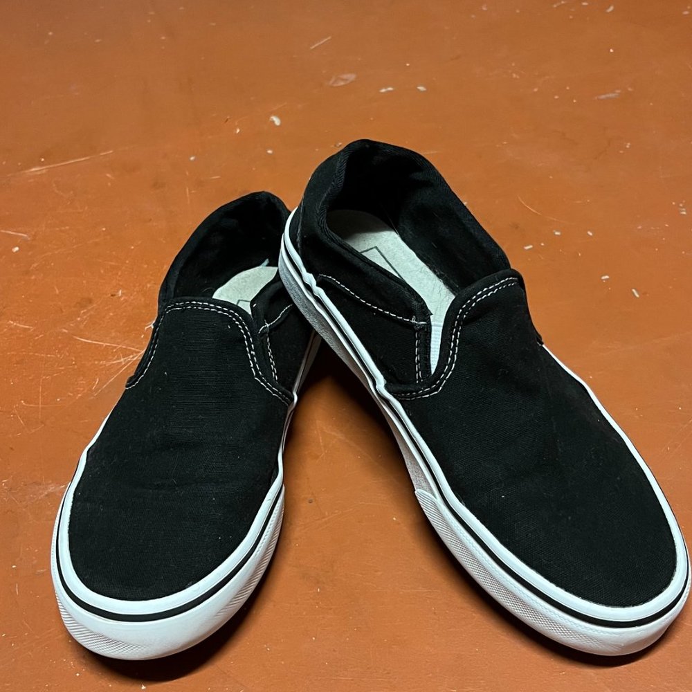 Vans Off The Wall Black Slip On Sneakers